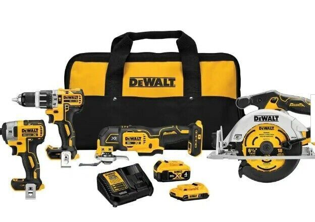 DEWALT DCK287D1M1 20V Brushless Cordless Hammerdrill and Impact Driver Combo Kit Yellow/Black for sale online eBay
