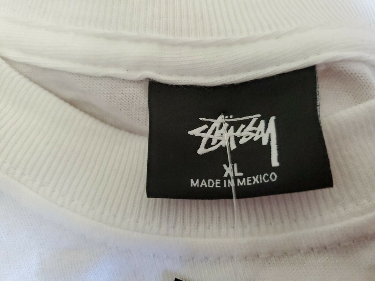 NEW STUSSY Swirl White Sport Long Sleeve Tshirt SZ XL | eBay