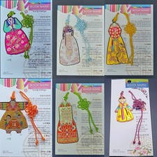 Popular Party Gift Korean Traditional Women's Dress Set Vintage Metal Bookmarks