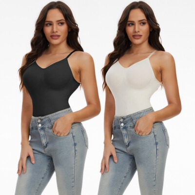 Backless Women Bodysuit Shapewear Tummy Control Full Body Shaper Dress  Underwear | eBay