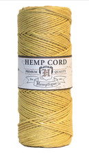 Yellow Hemp Cord 20 1mm Hemptique 100 Natural Jewelry Beading Crafts