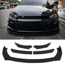 For VW Polo GTI Scirocco Gloss Black Front Bumper Lip Spoiler Splitter Body Kit