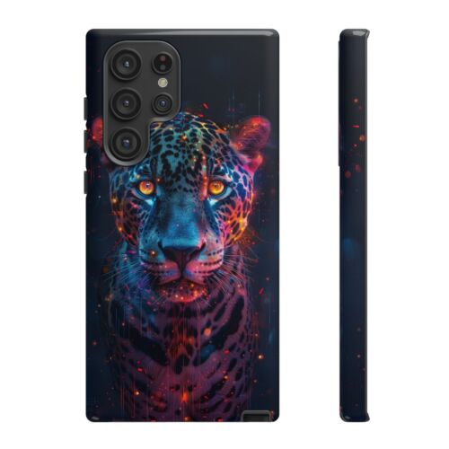 Abstrakt Jaguar Neon Leopard - Handy Tinte Hülle für Samsung Galaxy S25 S24 S23 S22 - Bild 56 von 91
