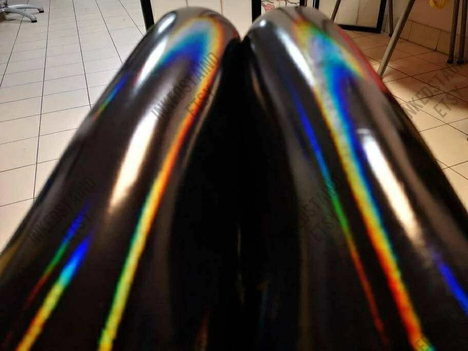 Sexy PVC Brillantes Leggings No Látex Cuero Cintura Alta Pantalones Foto 4 de 4
