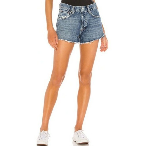 Blue Denim Vintage Cut Off Denim Shorts 