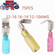  75 22-16 16-14 12-10AWG HEAT SHRINK PIGGYBACK PIGGYBACK WIRE CONNECTORS SPADES