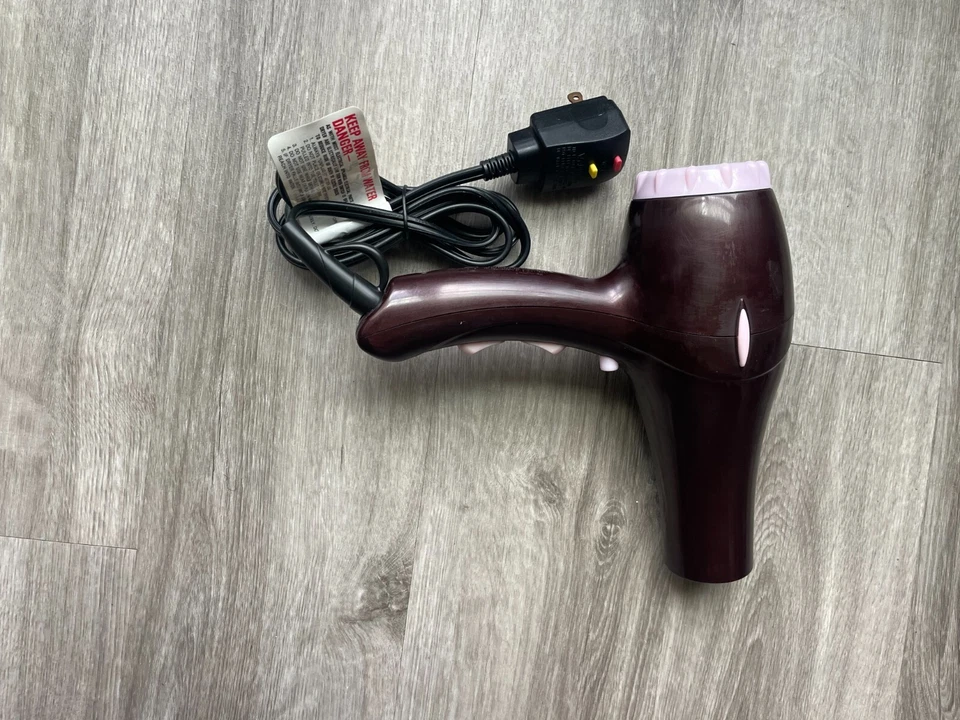 Remington Hair Dryer 2 Speed 3 Temp Heat Cool Button burgundy pink - Image 3 of 4