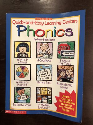 Quick And Easy Learning Centers : Phonics by Mary Beth Spann (1997, Trade...
