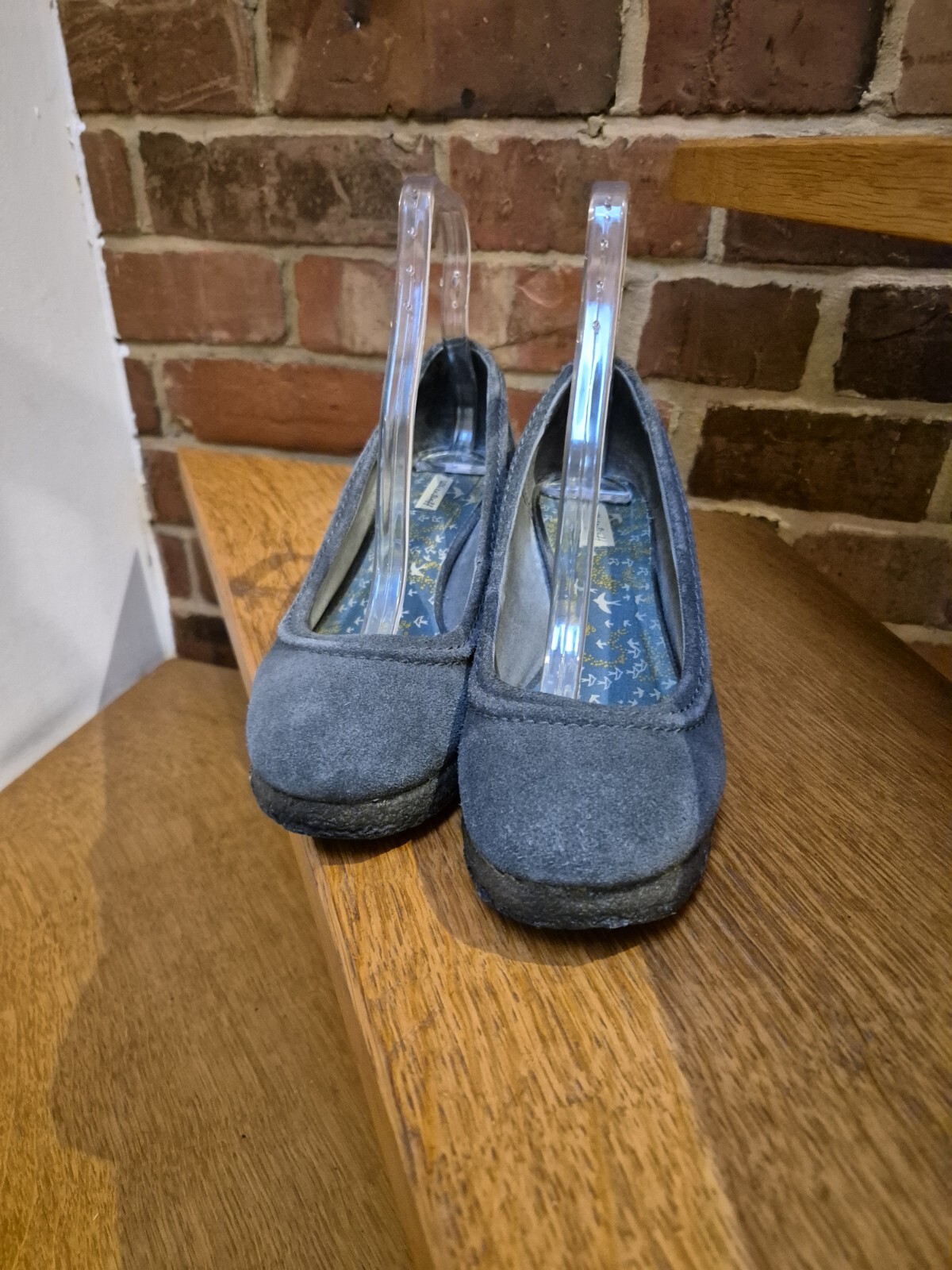 APL Scarpa donna bianca con zeppa in roba taglia 4 grigia