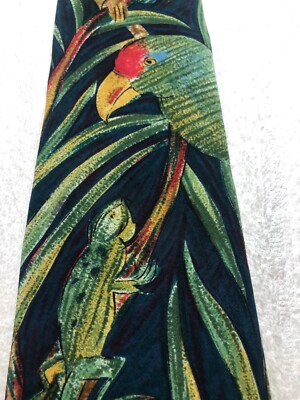 WORLD WILDLIFE FUND MENS TIE MONKEY PARROT LIZARD 4 X 58