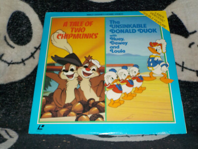 A Tale of Two Chipmunks/ Unsinkable Donald Duck Laserdisc LD Disney Free Ship$50
