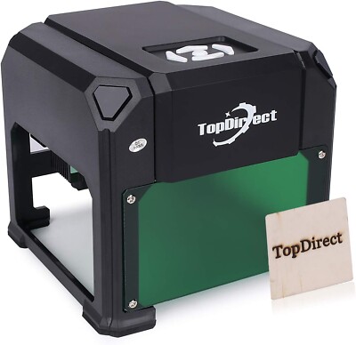 TopDirect 3000 m W Engraving Machine Mini Desktop Printer Working Area 7.5 x 7.5