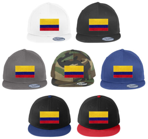 New Era NE400 Snapback Flat Bill Hat/Cap Colombia Flag Patch 7 colors WORLD CUP - Picture 1 of 15