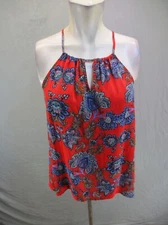 Collective Concepts Size S Womens Multicolor Keyhole Stretch Halter Top 165