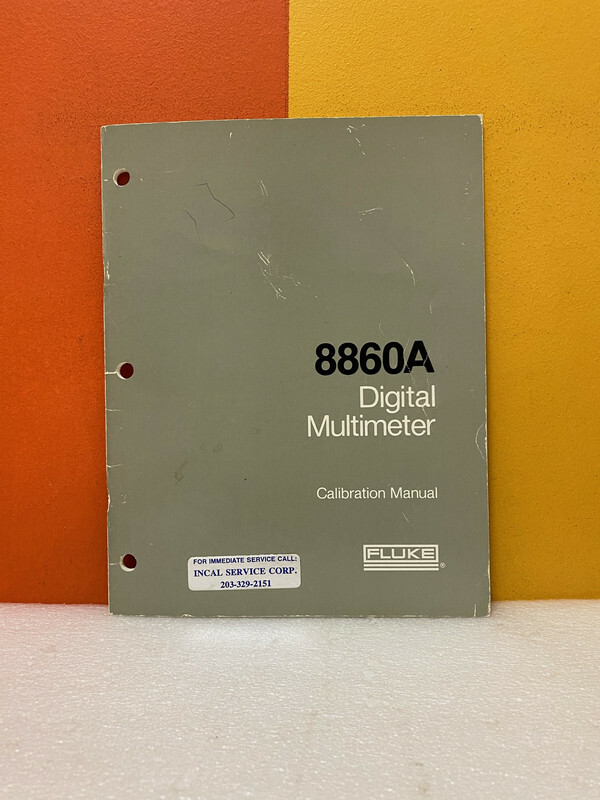Fluke 541276 8860A Digital Multimeter Calibration Guide Manual