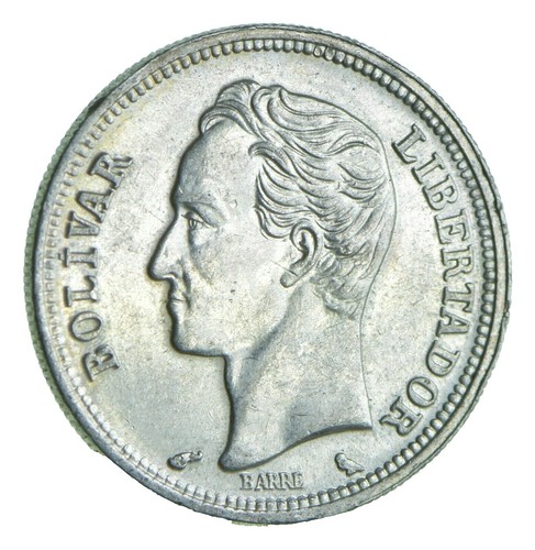 Peru 1824 Silver Coin Keychain - Vintage South American