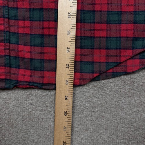 J.Crew Mens Shirt Red Large Button Down Long Sleeve Mercantile Flex Plaid Casual - Picture 7 of 8