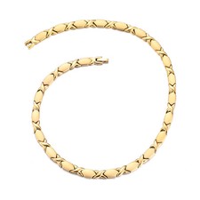 Men's Titanium Steel Necklace with Permanent Magnet Collar