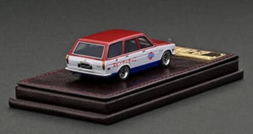 Ignition model IG2882 1/64 Datsun Bluebird 510 Carro Rosso/Bianco/Blu - Foto 2 di 6