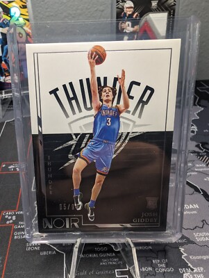 2021-22 Panini Noir #175 Josh Giddey RC Rookie THUNDER 87/99 ICON EDITION /99