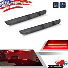 Smoked Lens Full LED Rear Bumper Reflector Lights Kit For 15-up Dodge Challenger