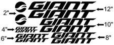 Giant Bike Frame Decals. Reign Trance Glory Anthem. Custom Colors. USA Seller!