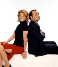 Nancy Travis Kevin Pollak in Work With Me 1999 Old Television Show Photo 2