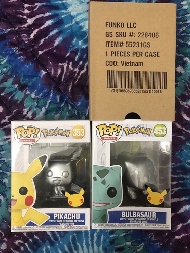 x2 Funko Pop! Pokémon 25th Anniversary 353 And 453