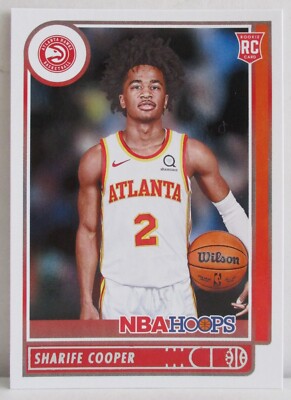Sharife Cooper 2021-22 Panini NBA Hoops RC Rookie Card #249 Atlanta Hawks