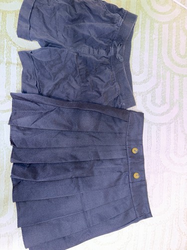 Lot of 2 Sz 12/12.5 Girls Navy School Uniform French Toast & IZOD Skort/Shorts - Picture 5 of 8