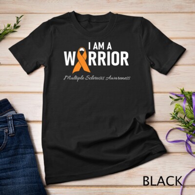 MS Multiple Sclerosis Awareness Orange Ribbon Men Women Unisex T-shirt