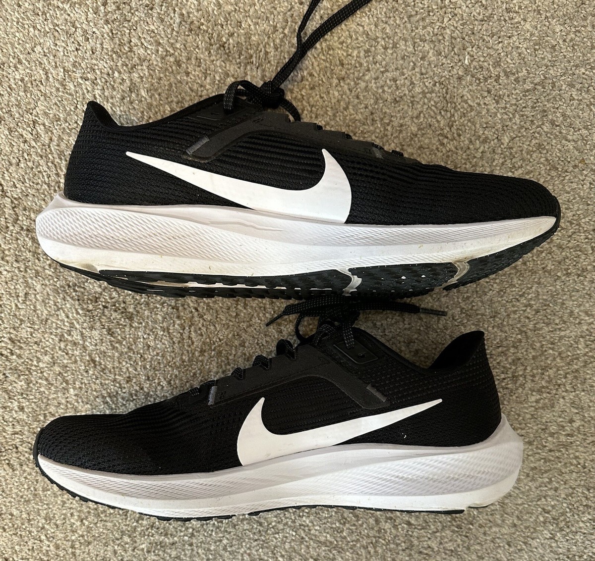 Nike Mens 7 Air Zoom Pegasus 40 Black White Running Shoes Sneakers DV3853-001 Nike Air Zoom Pegasus 40 Running Shoe Men | Plutosport main image 4