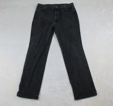 Wrangler Pants Mens 38 Black Denim Jeans Western 936WBK Pockets Casual 38X34 