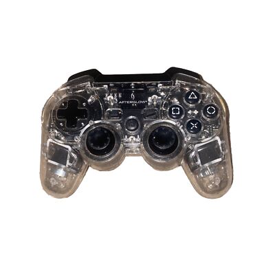 NO Dongle Afterglow PS3 Controller Wireless Translucent *Missing Battery Cover