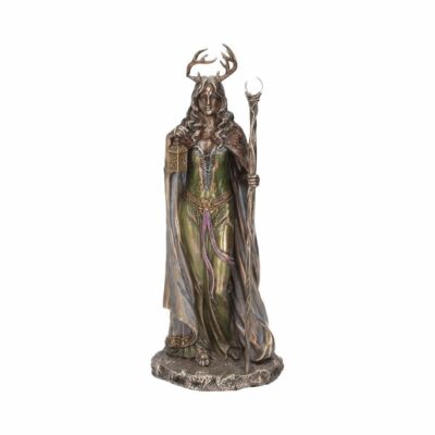 Hüterin des Waldes Figur .Elen der Wege .Kaltguss Bronze von Veronese.