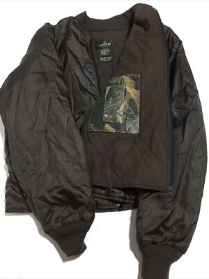 RedHead Brand Co. BROWN Jacket Size LT Nylon Full Zip ThinsulateUltra Insulation