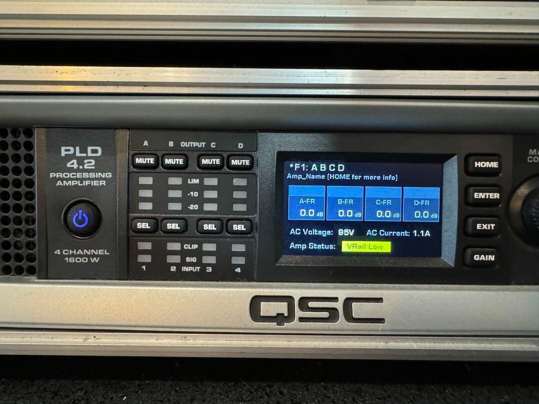 【動作良好】QSC AUDIO PA PLD4.2 パワーアンプ QSC 4ch PLD4.2 マルチチャンネルパワーアンプ - 楽器の買取屋