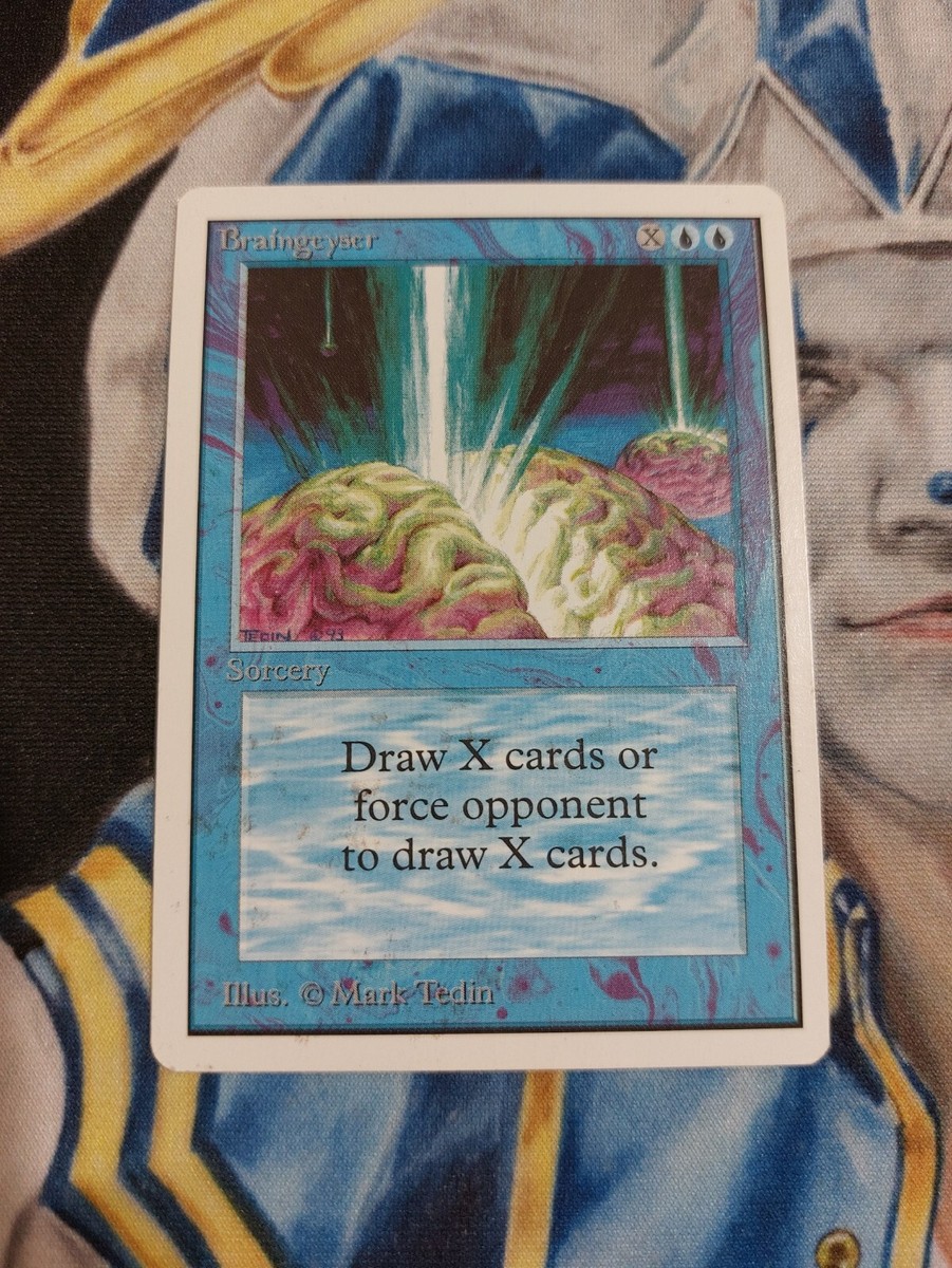 MTG アンリミテッド unlimited Braingeyser Magic The Gathering MTG Card Braingeyser Blue Unlimited LP