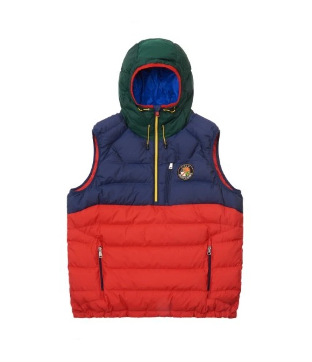 Polo hooded hotsell down vest