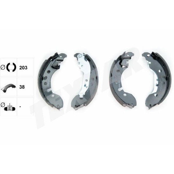 Textar Bremsbackensatz Bremsbacken Hinten FüR Renault Twingo II CN0_ Smart-image