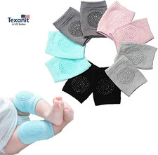 Baby Crawling Anti-Slip Knee Pads,Unisex Baby Toddlers Kneepads 5 Pairs