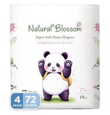 Natural Blossom Pull-On Baby Diapers  Ultra-Slim, Hypoallergenic, Super Soft...