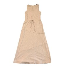 Listicle Womens Cotton Sleeveless Maxi Dress Small Tiered Wedding Guest Earthy
