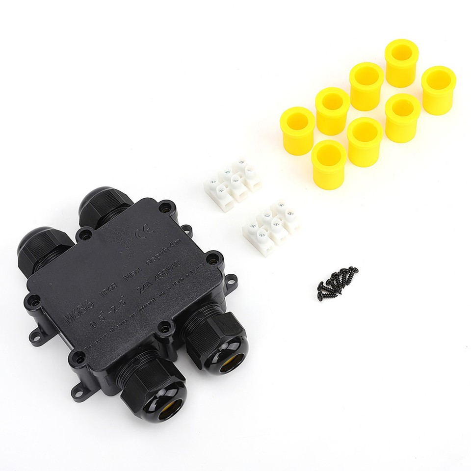 Hummingbird Conector Box Plastic Waterproof Junction Box M686 Outdoor Cable 4-Way H Type ...