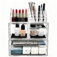 Make-Up Organizer Kosmetikorganizer Aufbewahrungsbox Mit Schubladen Acryl
