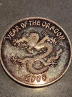 Year of the Dragon 2000... 1 Oz Silver Round from Bay 101 Casino...99 CENTS $$$