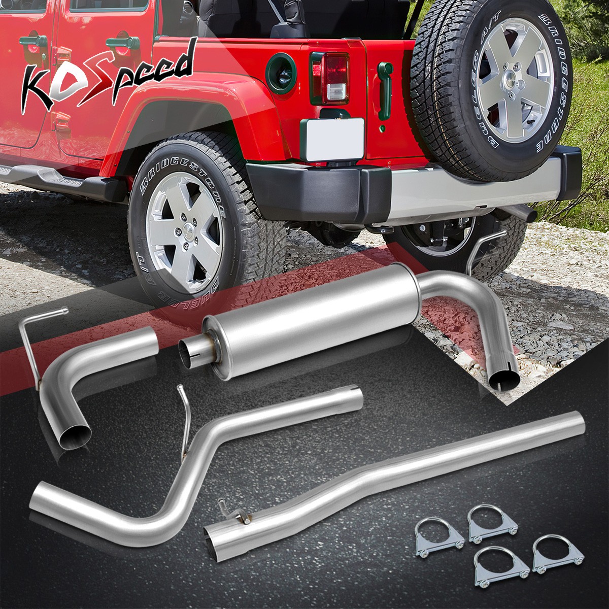 JK ラングラー マフラー Pypes Performance Exhaust 2007-2018 Jeep