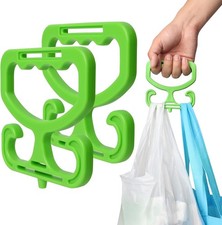 Grocery Bag Carrier, 2 Pack Grocery Bag Holder Each Holds Up to 80lbs, Durable H