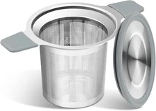 Tea Infuser Strainers Stainless Steel Loose Leaf Tea Strainer Stepper Heat Proof