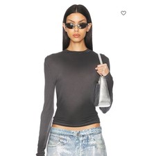 Acne Studios Erman Long Sleeve T-Shirt Grey size Medium NWT NEW